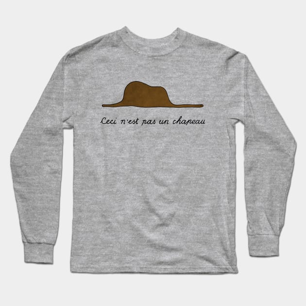 This is not a hat Long Sleeve T-Shirt by rakelittle